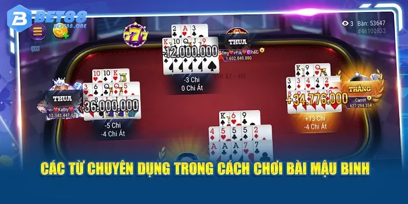 Các từ chuyên dụng trong cách chơi bài mậu binh